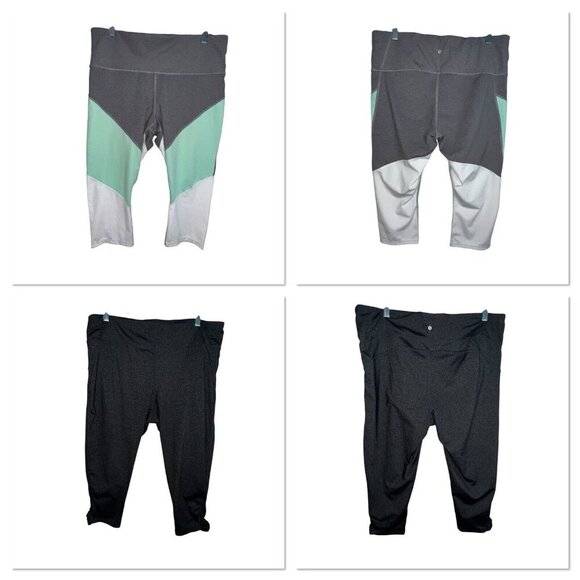 Bundle Of 2 Xersion Move Fitted High Rise Capri Leggings Women Size XL Athletic‎ - Picture 1 of 11